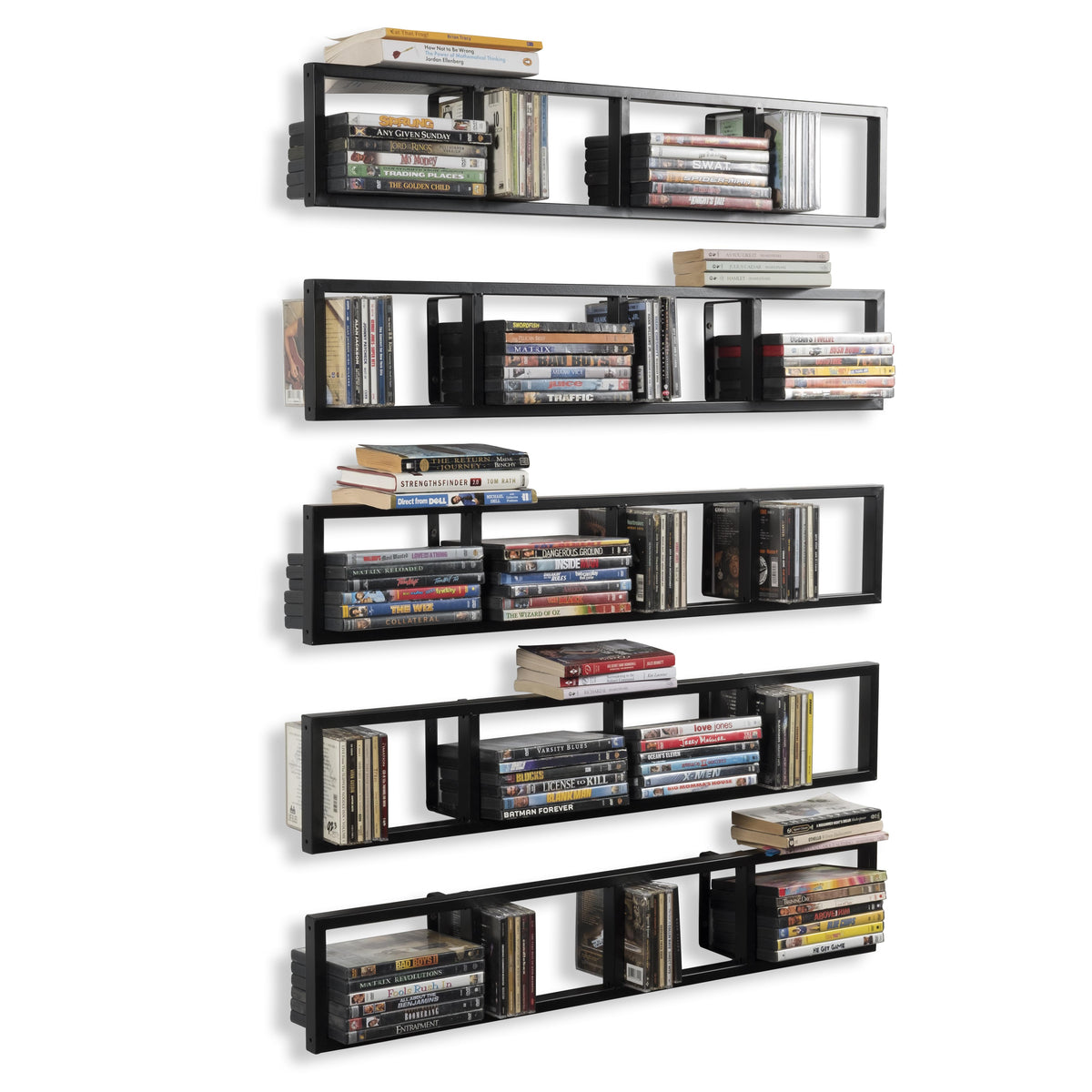 FILM Modern Wall Mount CD DVD Video Game Media Rack Storage Metal Shel –  youhavespace